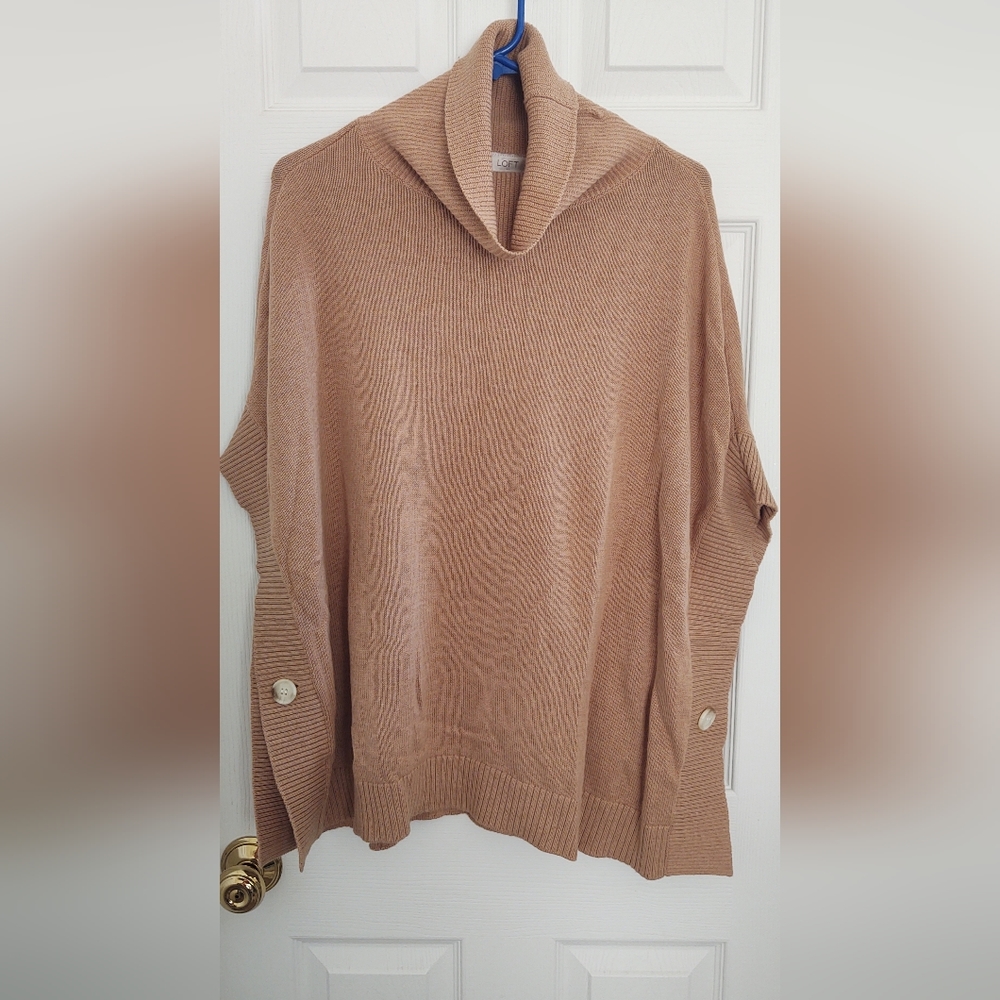 Loft Pullover Poncho Sweater